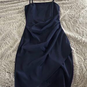 Elegant Navy Blue Dress
